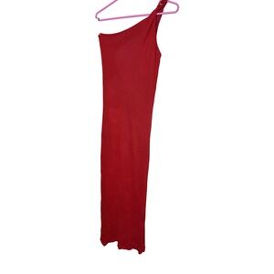 Runaway The Label Diana Maxi Dress‎ Womens Large Red One Shoulder Bodycon Party